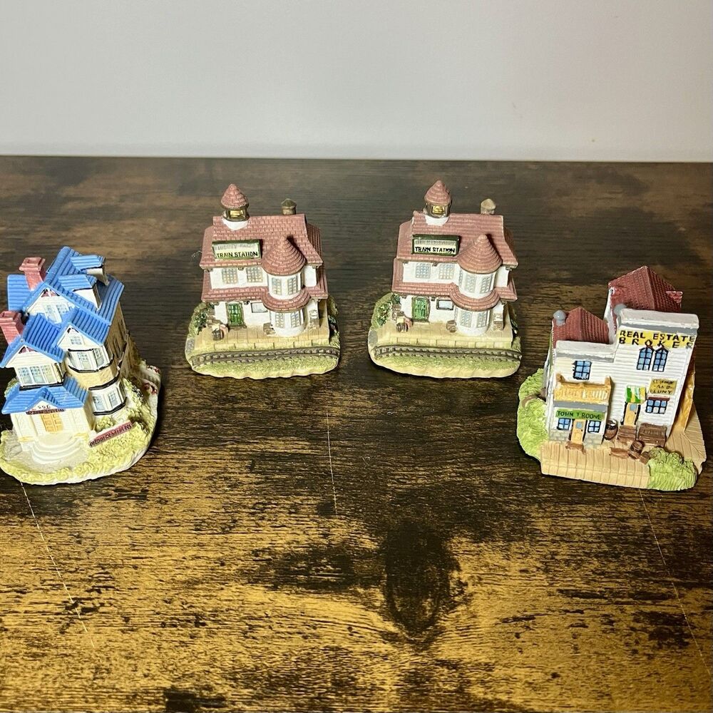 Lot 4 Liberty Falls Village Houses Train Stations Real Estate Office 1990s VTG